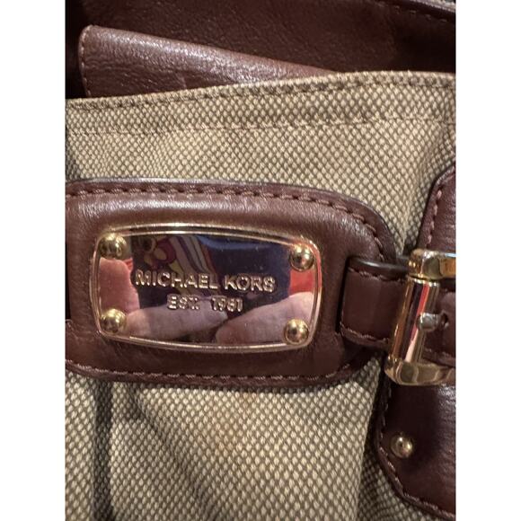 Michael Kors Canvas and Leather Gansevoort Tote - Large & Roomy - Picture 8 of 10